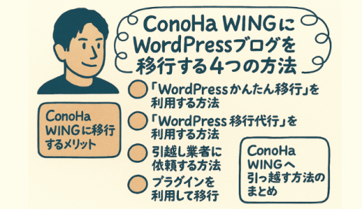 ConoHa WINGにWordPressブログを移行する4つの方法